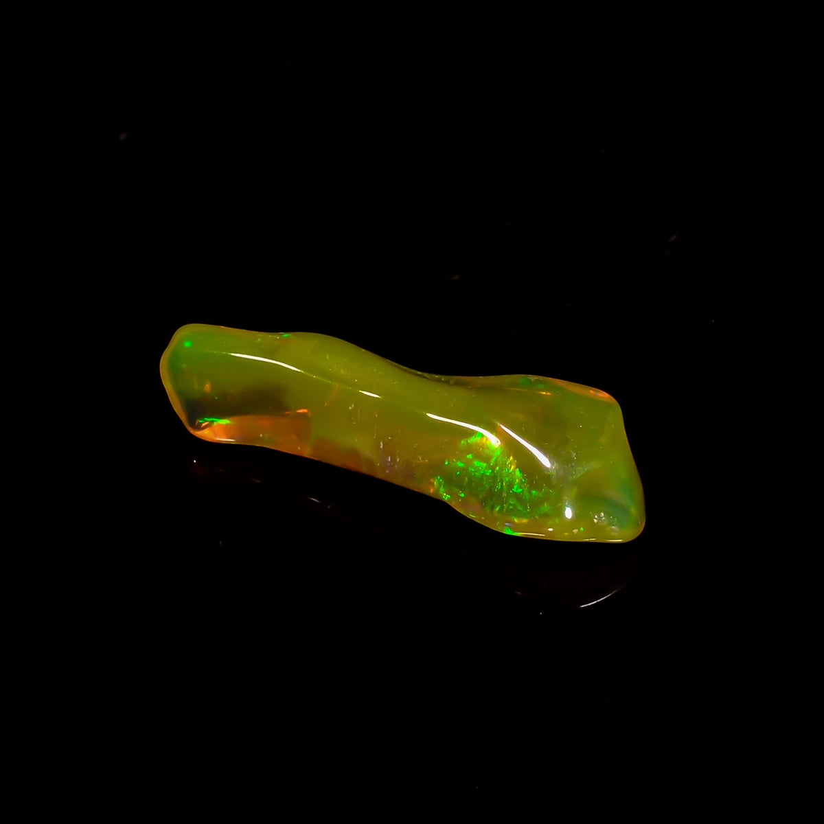 Splendid Top Grade Quality 100% Natural Welo Fire Brown Ethiopian Opal Rough Loose Gemstone For Making Jewelry 21X6X5 MM 3.5 Cts. KR06-93 Sunkarton