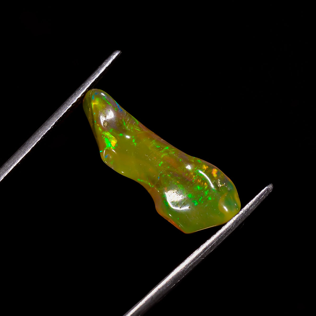 Splendid Top Grade Quality 100% Natural Welo Fire Brown Ethiopian Opal Rough Loose Gemstone For Making Jewelry 21X6X5 MM 3.5 Cts. KR06-93 Sunkarton