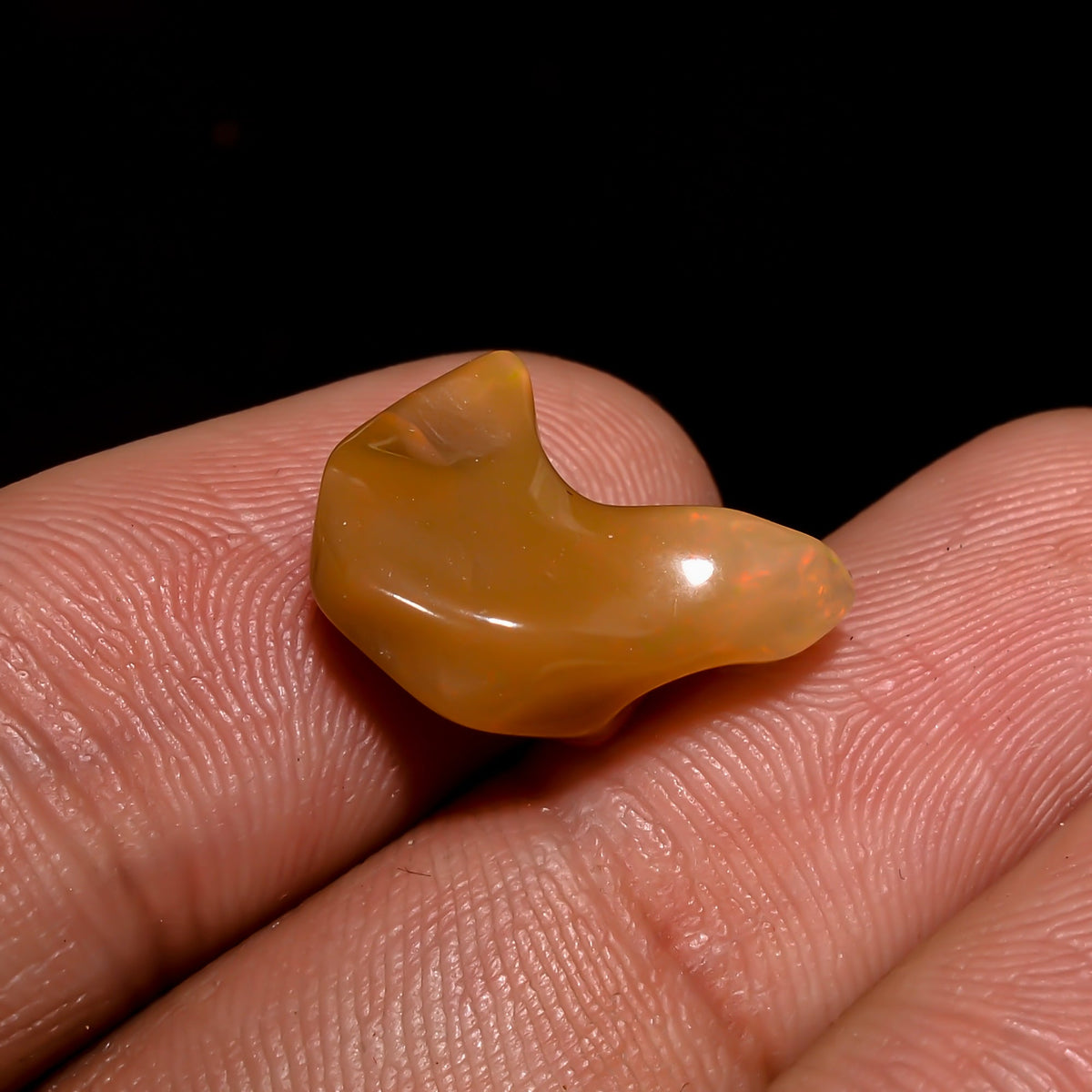 Superb Top Grade Quality 100% Natural Welo Fire Brown Ethiopian Opal Rough Loose Gemstone For Making Jewelry 14X10X6 MM 4 Cts. KR06-94 Sunkarton