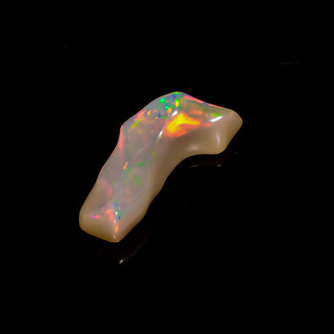 Stunning Top Grade Quality 100% Natural Welo Fire White Ethiopian Opal Rough Loose Gemstone For Making Jewelry 21X7X4 MM 3 Cts. KR06-95 Sunkarton