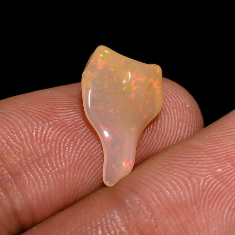 Supreme Top Grade Quality 100% Natural Welo Fire Brown Ethiopian Opal Rough Loose Gemstone For Making Jewelry 13X8X5 MM 2 Cts. KR06-96 Sunkarton