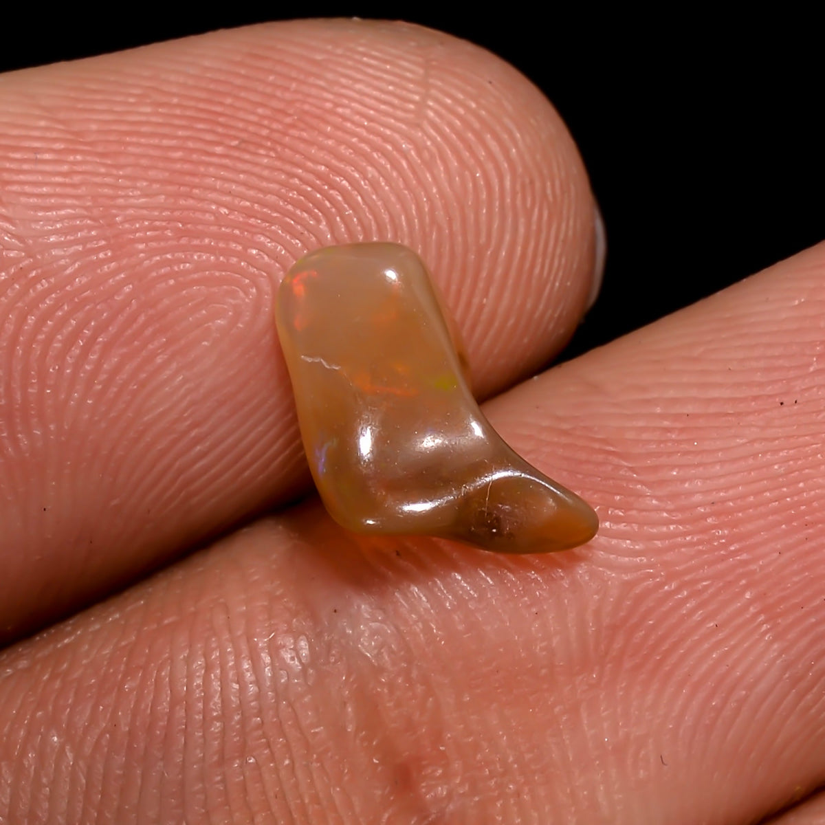 Unique Top Grade Quality 100% Natural Welo Fire Brown Ethiopian Opal Rough Loose Gemstone For Making Jewelry 10X5X4 MM 1 Cts. KR06-99 Sunkarton