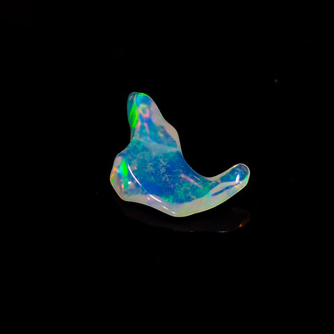 Elegant Top Grade Quality 100% Natural Welo Fire White Ethiopian Opal Rough Loose Gemstone For Making Jewelry 20X8X3 MM 2.5 Cts. KR06-9 Sunkarton