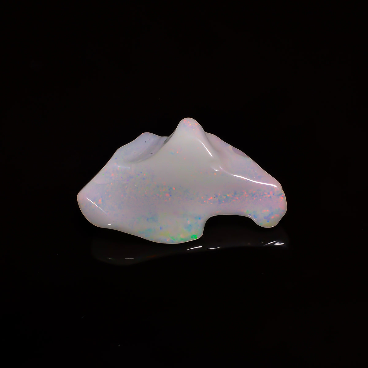 Wonderful A One Quality 100% Natural Welo Fire White Ethiopian Opal Polished Rough Gemstone For Making Jewelry 31X17X12 MM 19.5 Cts KR07-100 Sunkarton