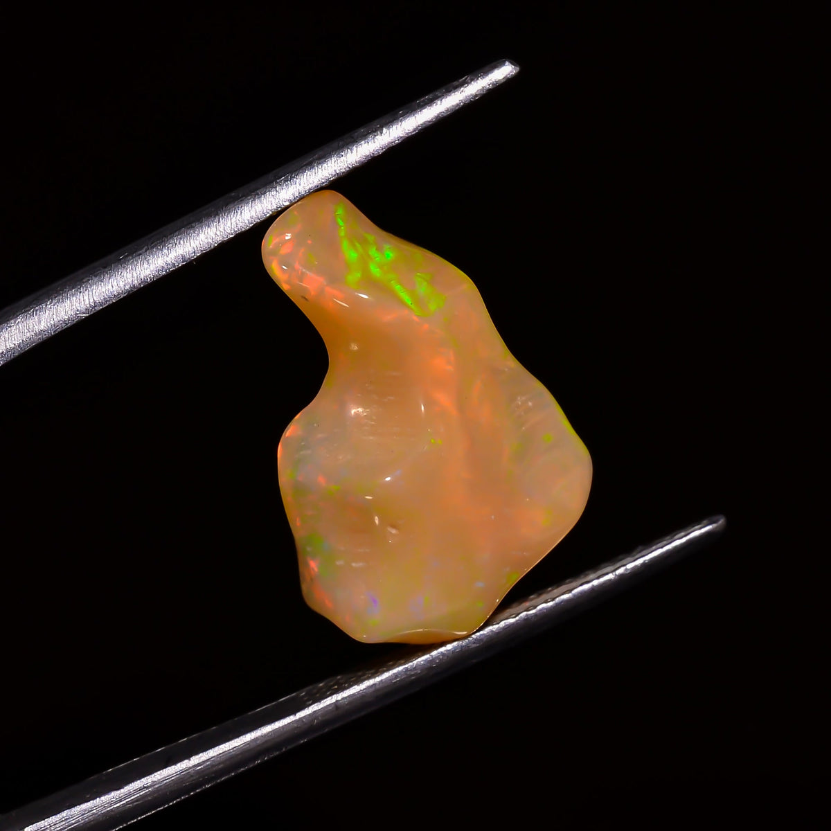 Fantastic Top Grade Quality 100% Natural Welo Fire Brown Ethiopian Opal Polished Rough Gemstone For Making Jewelry 17X12X6MM 5.5 Cts KR07-11 Sunkarton