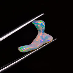 Incredible Top Grade Quality 100% Natural Welo Fire White Ethiopian Opal Polished Rough Gemstone For Making Jewelry 19X13X5 MM 4 Cts KR07-14 Sunkarton