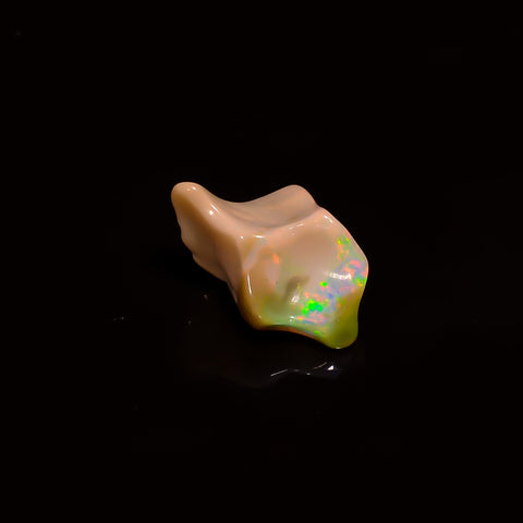 Mind Blowing Top Grade Quality 100% Natural Welo Fire White Ethiopian Opal Polished Rough Gemstone For Making Jewelry 13X9X8MM 4 Cts KR07-16 Sunkarton