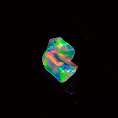 Splendid Top Grade Quality 100% Natural Welo Fire White Ethiopian Opal Polished Rough Gemstone For Making Jewelry 14X9X5 MM 2.5 Cts. KR07-18 Sunkarton