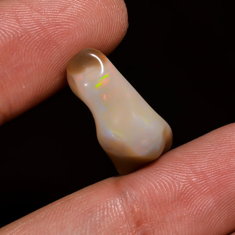 Amazing Top Grade Quality 100% Natural Welo Fire White Ethiopian Opal Polished Rough Loose Gemstone For Making Jewelry 19X8X7MM 6 Cts KR07-1 Sunkarton