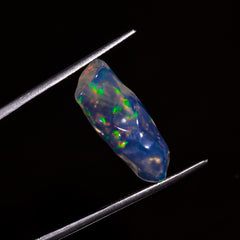 Supreme Top Grade Quality 100% Natural Welo Fire White Ethiopian Opal Polished Rough Loose Gemstone For Making Jewelry 23X9X5MM 5 Cts KR0721 Sunkarton
