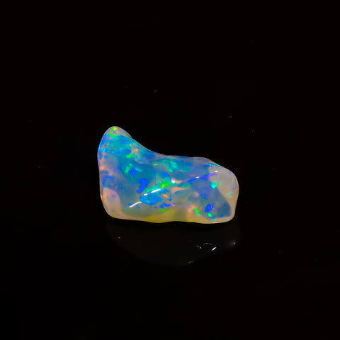 Tempting Top Grade Quality 100% Natural Welo Fire White Ethiopian Opal Polished Rough Gemstone For Making Jewelry 19X10X8 MM 7 Cts. KR07-22 Sunkarton