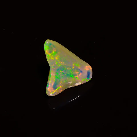 Terrific Top Grade Quality 100% Natural Welo Fire White Ethiopian Opal Polished Rough Gemstone For Making Jewelry 12X10X8 MM 3 Cts. KR07-23 Sunkarton