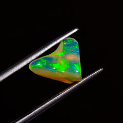 Terrific Top Grade Quality 100% Natural Welo Fire White Ethiopian Opal Polished Rough Gemstone For Making Jewelry 12X10X8 MM 3 Cts. KR07-23 Sunkarton
