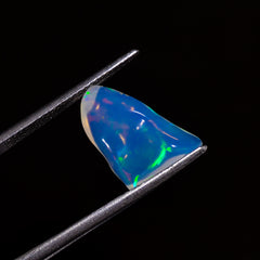 Unique Top Grade Quality 100% Natural Welo Fire White Ethiopian Opal Polished Rough Loose Gemstone For Making Jewelry 15X9X4MM 2 Cts KR07-24 Sunkarton