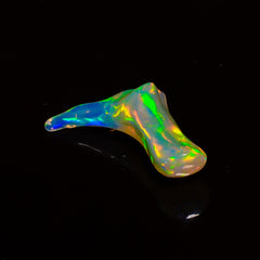 Amazing Top Grade Quality 100% Natural Welo Fire White Ethiopian Opal Polished Rough Gemstone For Making Jewelry 24X8X7 MM 5.5 Cts. KR07-26 Sunkarton