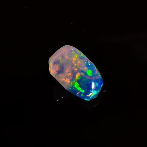 Classic Top Grade Quality 100% Natural Welo Fire White Ethiopian Opal Polished Rough Gemstone For Making Jewelry 12X7X6 MM 2.5 Cts. KR07-30 Sunkarton