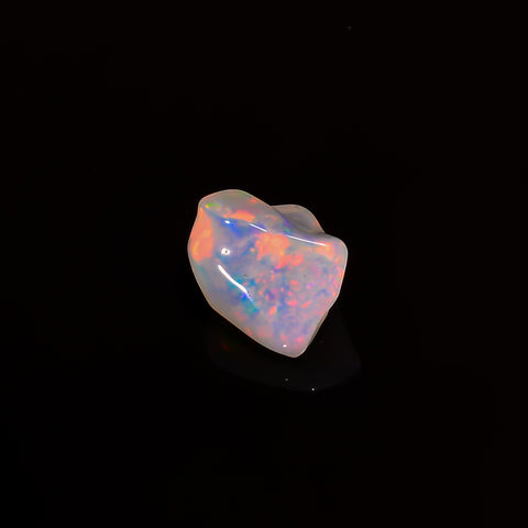 Dazzling Top Grade Quality 100% Natural Welo Fire White Ethiopian Opal Polished Rough Gemstone For Making Jewelry 8X7X6 MM 2.5 Cts. KR07-31 Sunkarton