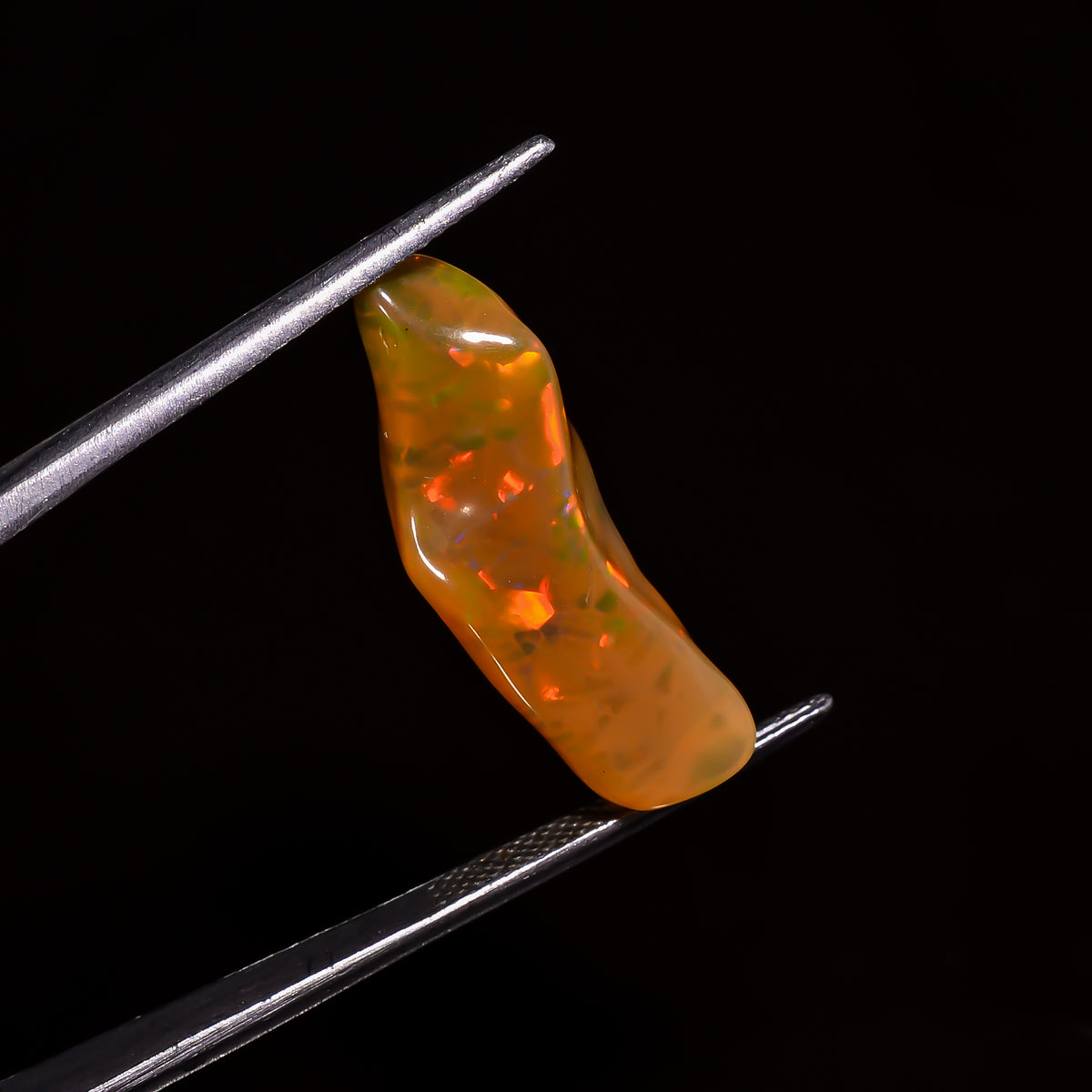 Excellent Top Grade Quality 100% Natural Welo Fire Brown Ethiopian Opal Polished Rough Gemstone For Making Jewelry 26X9X5 MM 6.5 Cts KR07-32 Sunkarton