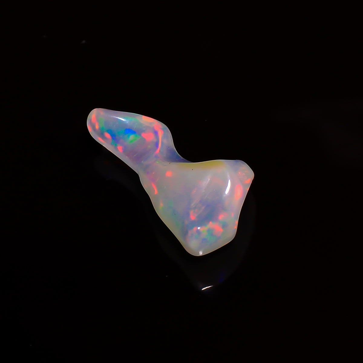 Exclusive Top Grade Quality 100% Natural Welo Fire White Ethiopian Opal Polished Rough Gemstone For Making Jewelry 28X9X5 MM 3 Cts. KR07-33 Sunkarton