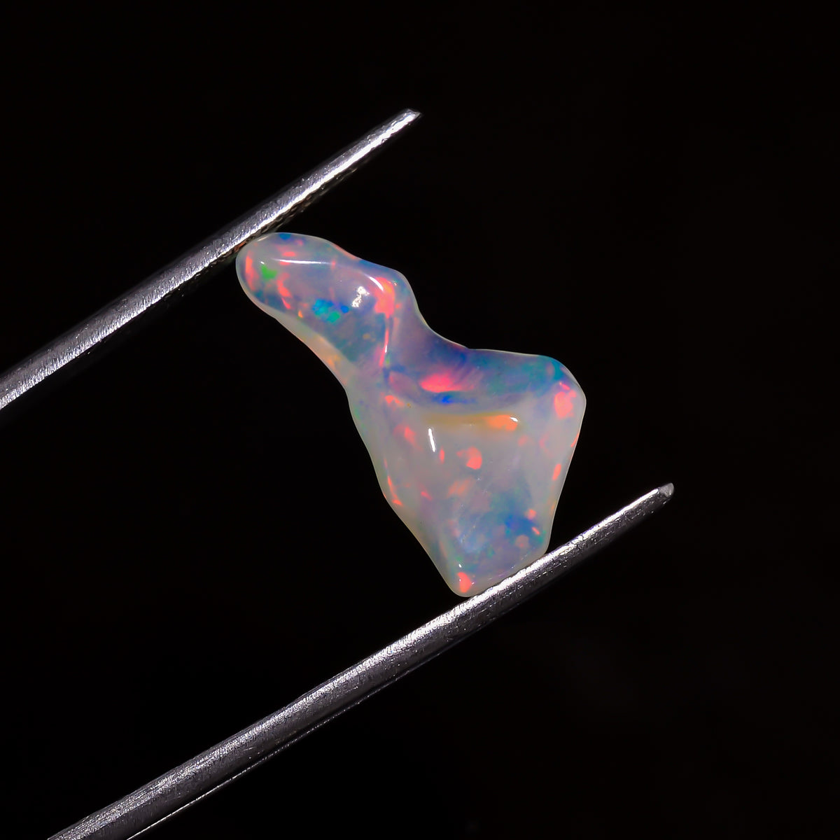 Exclusive Top Grade Quality 100% Natural Welo Fire White Ethiopian Opal Polished Rough Gemstone For Making Jewelry 28X9X5 MM 3 Cts. KR07-33 Sunkarton