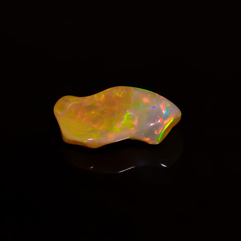 Fabulous Top Grade Quality 100% Natural Welo Fire Brown Ethiopian Opal Polished Rough Gemstone For Making Jewelry 18X7X6 MM 5 Cts. KR07-35 Sunkarton