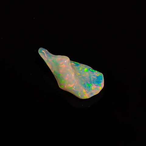 Marvellous Top Grade Quality 100% Natural Welo Fire White Ethiopian Opal Polished Rough Gemstone For Making Jewelry 21X10X6 MM 4 Cts KR07-40 Sunkarton