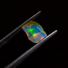 Outstanding Top Grade Quality 100% Natural Welo Fire White Ethiopian Opal Polished Rough Gemstone For Making Jewelry 10X6X5MM 1.5 Cts KR0742 Sunkarton