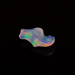 Superb Top Grade Quality 100% Natural Welo Fire White Ethiopian Opal Polished Rough Gemstone For Making Jewelry 17X9X5 MM 3.5 Cts. KR07-44 Sunkarton