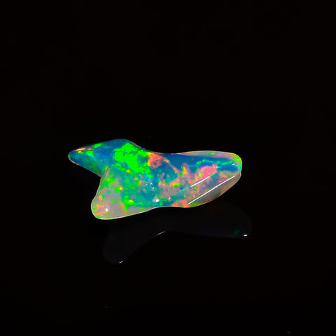 Supreme Top Grade Quality 100% Natural Welo Fire White Ethiopian Opal Polished Rough Gemstone For Making Jewelry 17X9X4 MM 1.5 Cts. KR07-46 Sunkarton