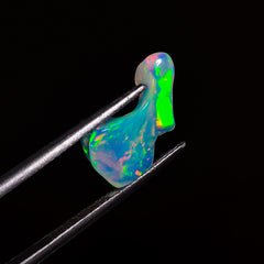 Tempting Top Grade Quality 100% Natural Welo Fire White Ethiopian Opal Polished Rough Gemstone For Making Jewelry 15X7X5 MM 2 Cts. KR07-47 Sunkarton