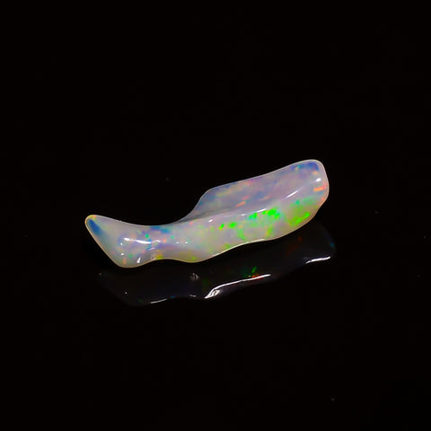 Terrific Top Grade Quality 100% Natural Welo Fire White Ethiopian Opal Polished Rough Gemstone For Making Jewelry 18X7X5 MM 1.5 Cts. KR07-48 Sunkarton