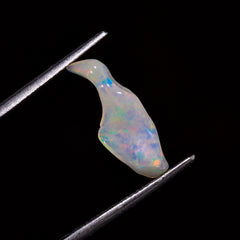 Terrific Top Grade Quality 100% Natural Welo Fire White Ethiopian Opal Polished Rough Gemstone For Making Jewelry 18X7X5 MM 1.5 Cts. KR07-48 Sunkarton