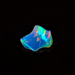 Unique Top Grade Quality 100% Natural Welo Fire White Ethiopian Opal Polished Rough Gemstone For Making Jewelry 13X9X5 MM 2.5 Cts. KR07-49 Sunkarton