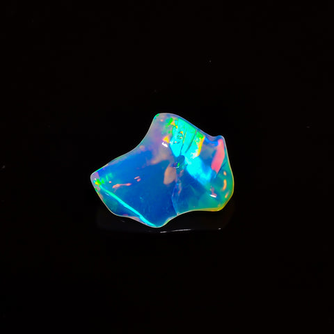 Unique Top Grade Quality 100% Natural Welo Fire White Ethiopian Opal Polished Rough Gemstone For Making Jewelry 13X9X5 MM 2.5 Cts. KR07-49 Sunkarton