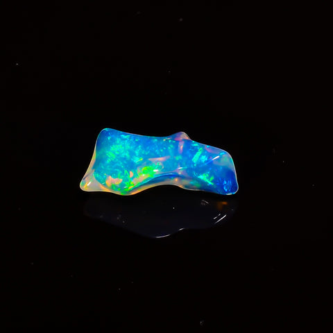 Wonderful Top Grade Quality 100% Natural Welo Fire White Ethiopian Opal Polished Rough Gemstone For Making Jewelry 14X6X4 MM 1 Cts. KR07-50 Sunkarton