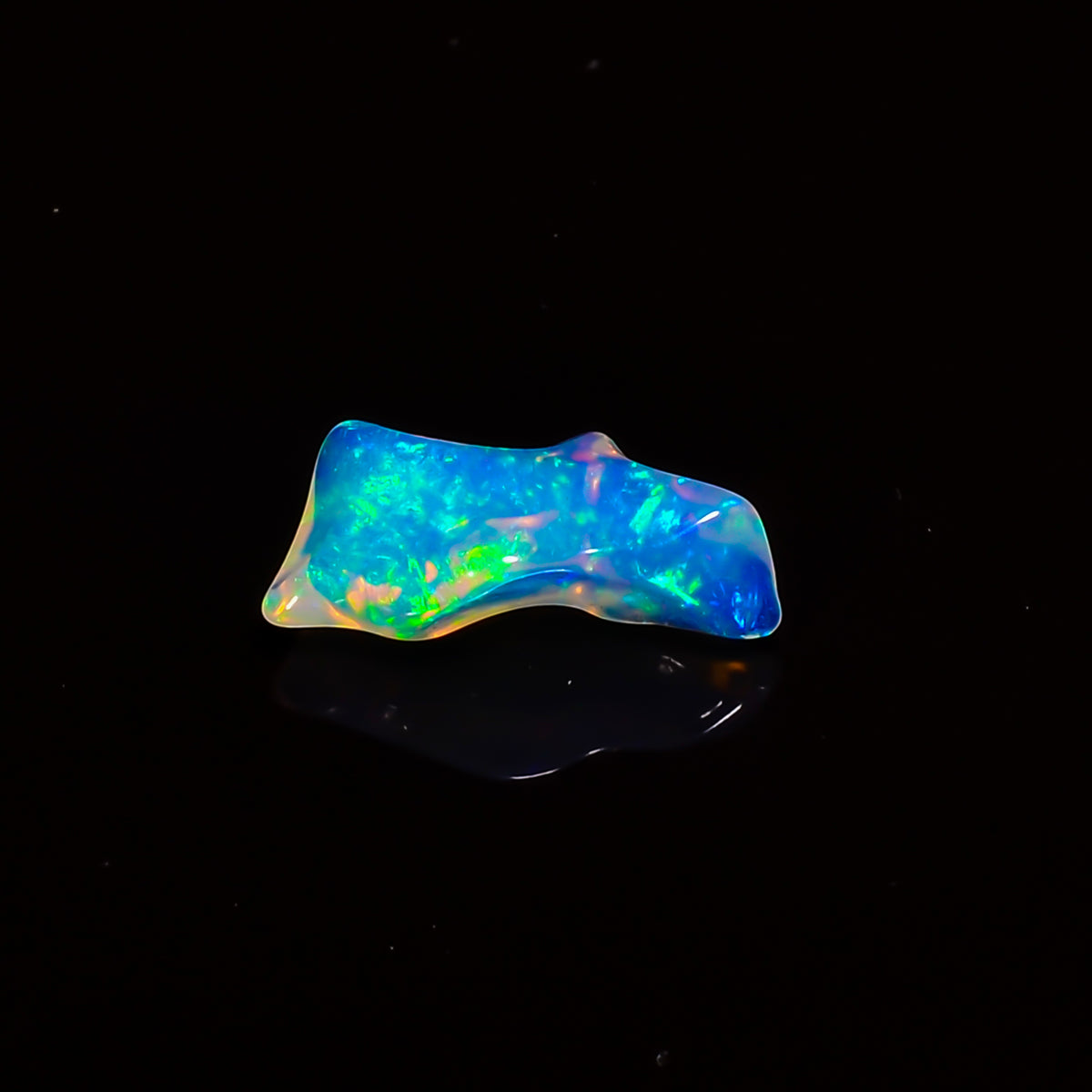 Wonderful Top Grade Quality 100% Natural Welo Fire White Ethiopian Opal Polished Rough Gemstone For Making Jewelry 14X6X4 MM 1 Cts. KR07-50 Sunkarton