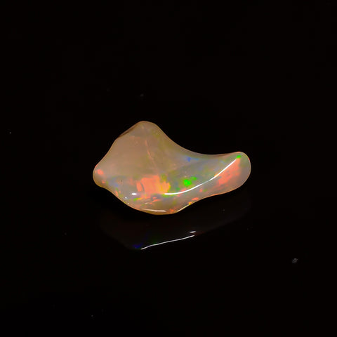 Amazing Top Grade Quality 100% Natural Welo Fire White Ethiopian Opal Polished Rough Gemstone For Making Jewelry 16X10X6 MM 3 Cts. KR07-51 Sunkarton