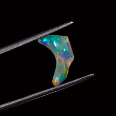 Attractive Top Grade Quality 100% Natural Welo Fire White Ethiopian Opal Polished Rough Gemstone For Making Jewelry 13X7X5 MM 2 Cts. KR07-52 Sunkarton