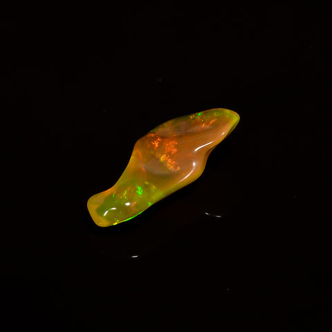 Classic Top Grade Quality 100% Natural Welo Fire Brown Ethiopian Opal Polished Rough Loose Gemstone For Making Jewelry 17X8X4MM 2 Cts KR0755 Sunkarton