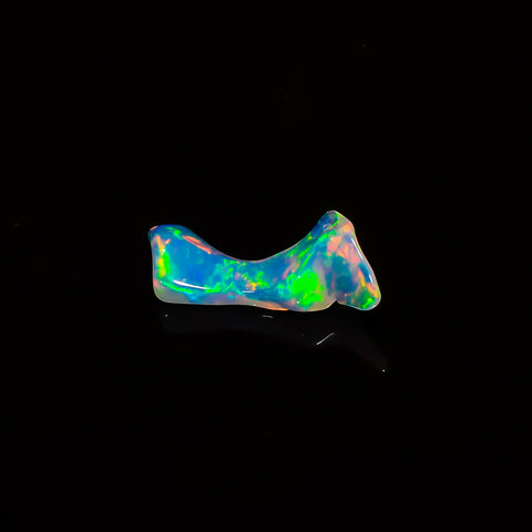 Excellent Top Grade Quality 100% Natural Welo Fire White Ethiopian Opal Polished Rough Gemstone For Making Jewelry 17X6X4 MM 1.5 Cts KR07-57 Sunkarton