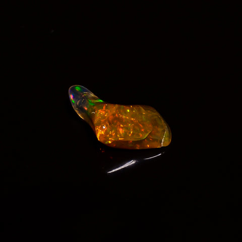 Exclusive Top Grade Quality 100% Natural Welo Fire Brown Ethiopian Opal Polished Rough Gemstone For Making Jewelry 14X7X5 MM 2 Cts. KR07-58 Sunkarton