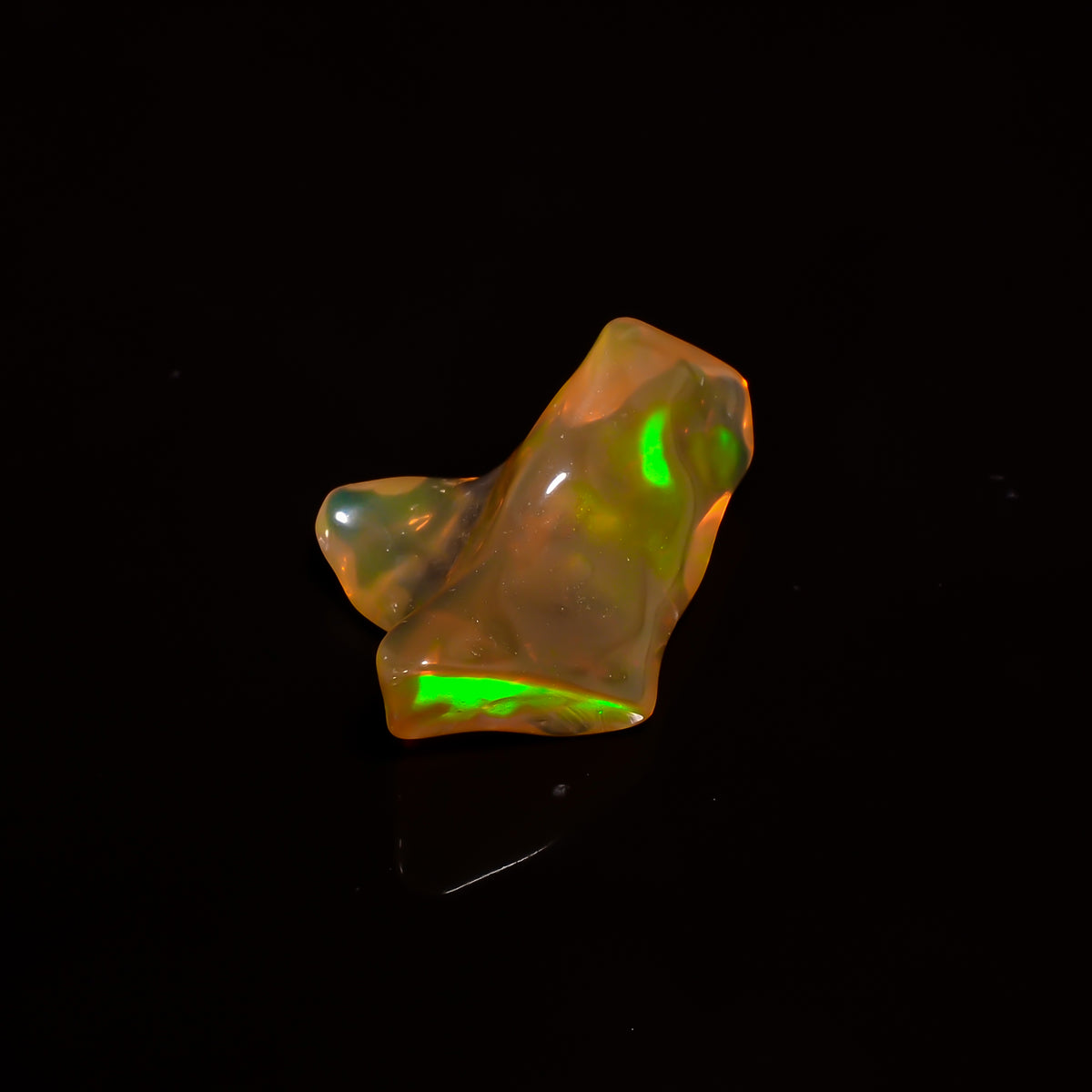 Fabulous Top Grade Quality 100% Natural Welo Fire Brown Ethiopian Opal Polished Rough Gemstone For Making Jewelry 22X16X7 MM 8.5 Cts KR07-60 Sunkarton