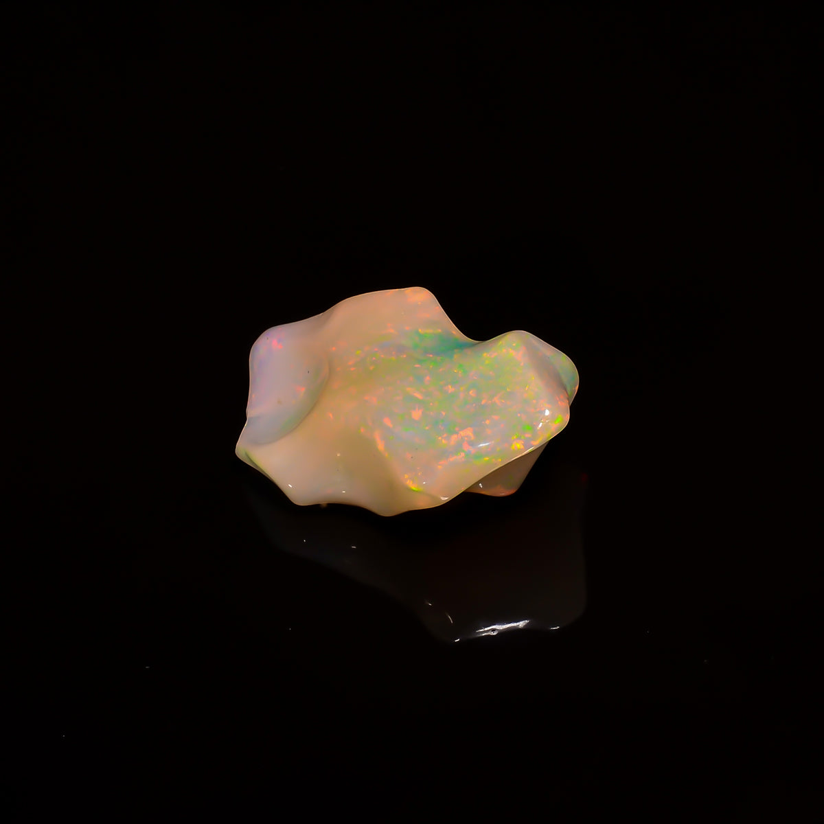 Attractive Top Grade Quality 100% Natural Welo Fire Brown Ethiopian Opal Polished Rough Gemstone For Making Jewelry 15X11X7 MM 5 Cts KR07-77 Sunkarton