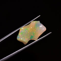 Attractive Top Grade Quality 100% Natural Welo Fire Brown Ethiopian Opal Polished Rough Gemstone For Making Jewelry 15X11X7 MM 5 Cts KR07-77 Sunkarton