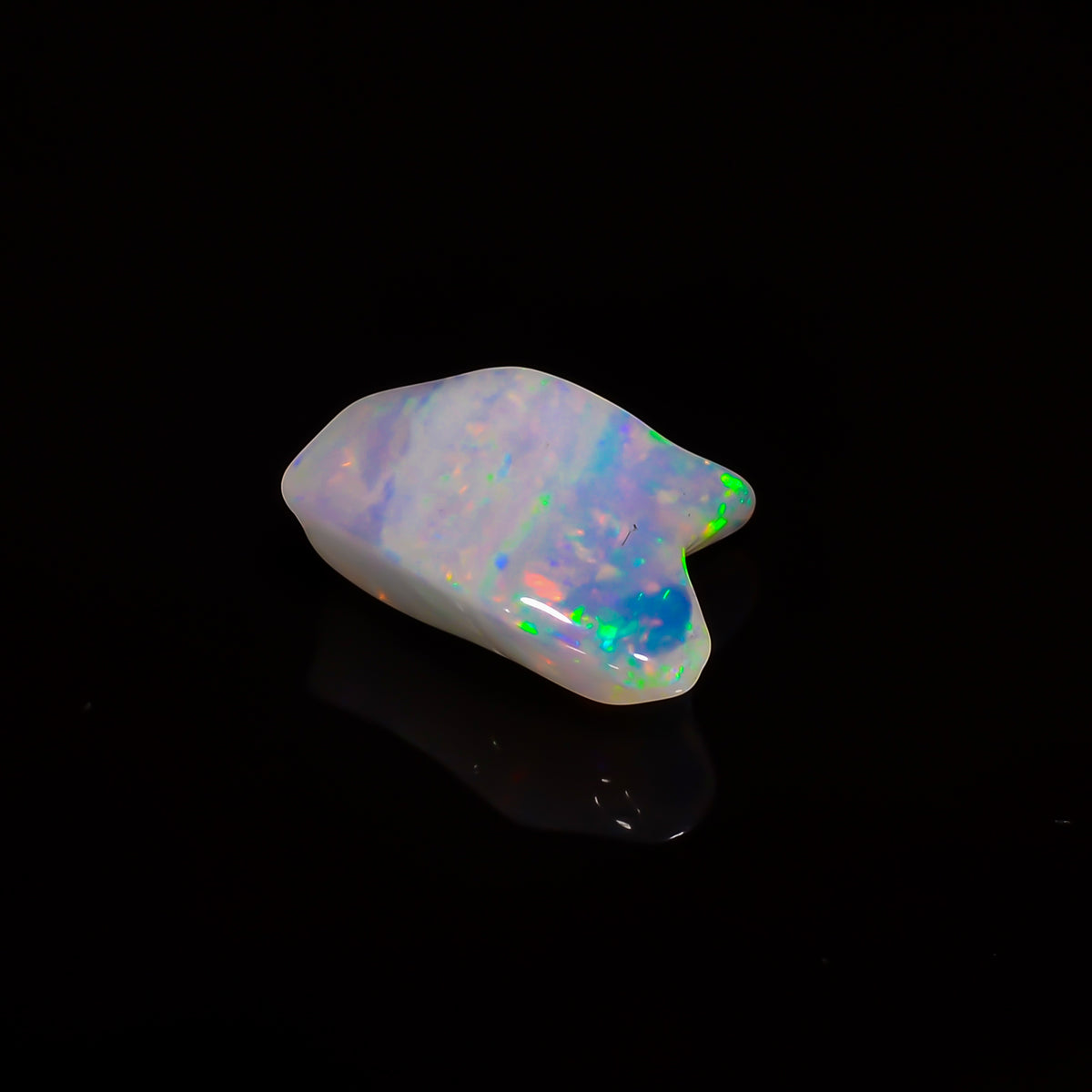 Incredible Top Grade Quality 100% Natural Welo Fire White Ethiopian Opal Polished Rough Gemstone For Making Jewelry 18X13X8 MM 7 Cts KR07-64 Sunkarton