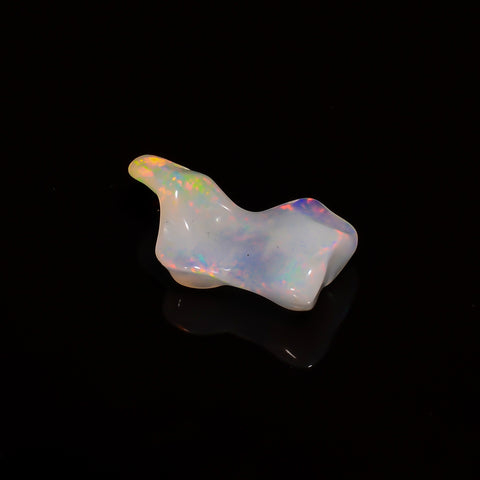 Marvellous Top Grade Quality 100% Natural Welo Fire White Ethiopian Opal Polished Rough Gemstone For Making Jewelry 20X11X5MM 3.5 Cts KR0765 Sunkarton