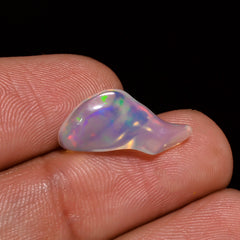 Mind Blowing Top Grade Quality 100% Natural Welo Fire White Ethiopian Opal Polished Rough Gemstone For Making Jewelry 17X8X4MM 2 Cts KR07-66 Sunkarton