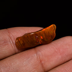 Outstanding Top Grade Quality 100% Natural Welo Fire Brown Ethiopian Opal Polished Rough Gemstone For Making Jewelry 22X9X5MM 4.5 Cts KR0767 Sunkarton