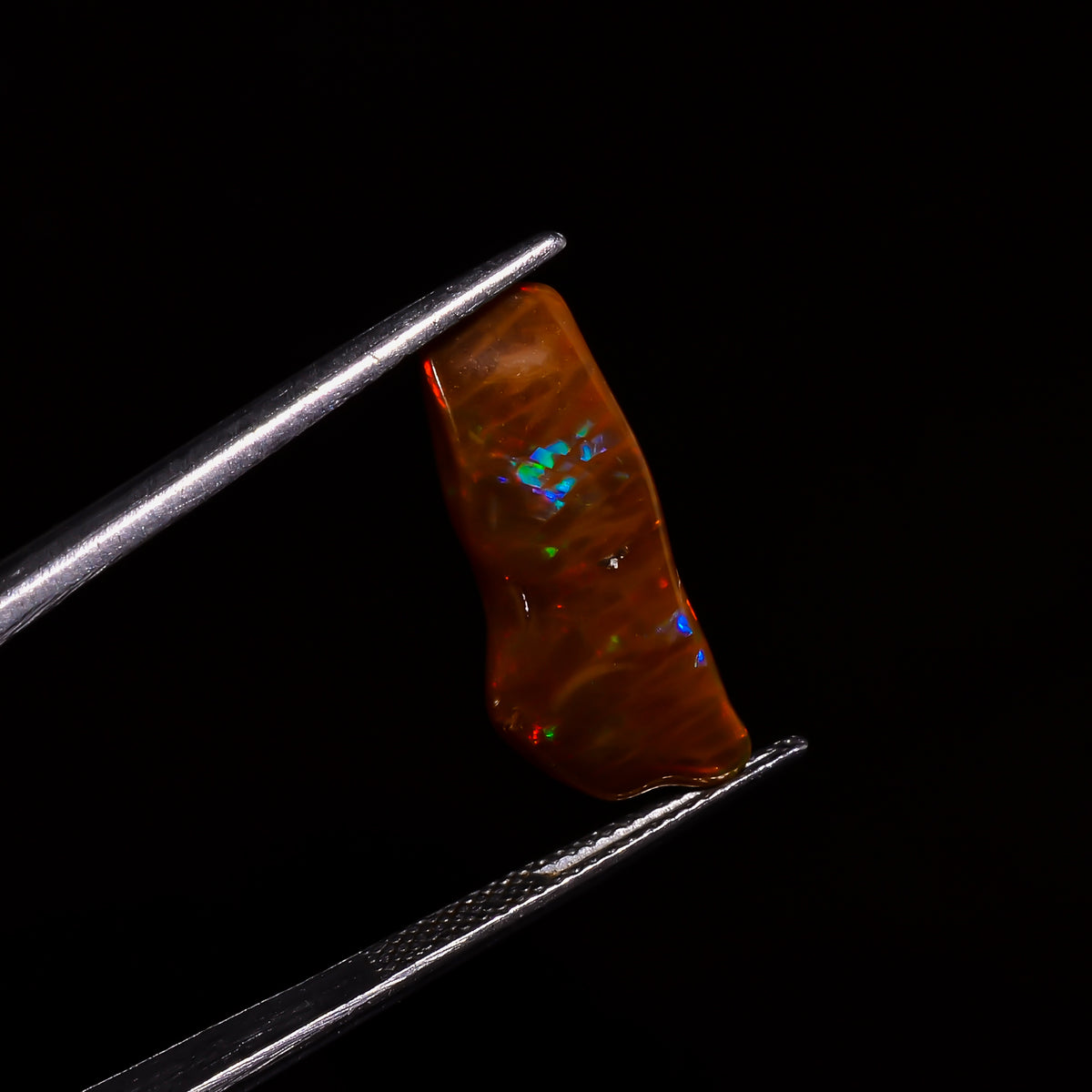 Outstanding Top Grade Quality 100% Natural Welo Fire Brown Ethiopian Opal Polished Rough Gemstone For Making Jewelry 22X9X5MM 4.5 Cts KR0767 Sunkarton