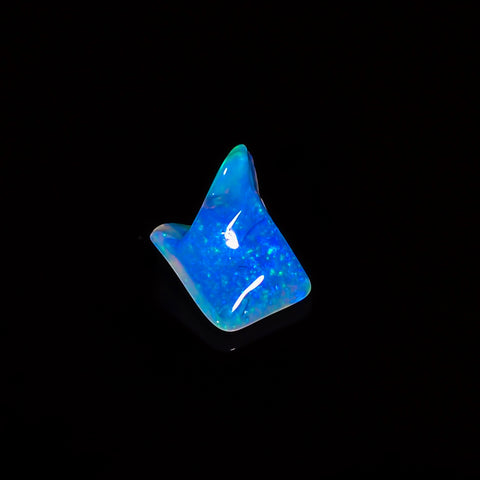 Splendid Top Grade Quality 100% Natural Welo Fire White Ethiopian Opal Polished Rough Loose Gemstone For Making Jewelry 8X6X4MM 1 Cts KR0768 Sunkarton